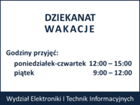 Godziny otwarcia dziekanatu