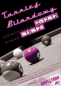 plakat na bilard