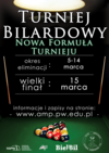plakat na turniej bilardowy