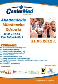 zaproszenie miasteczko zdrowia 31 05 2012